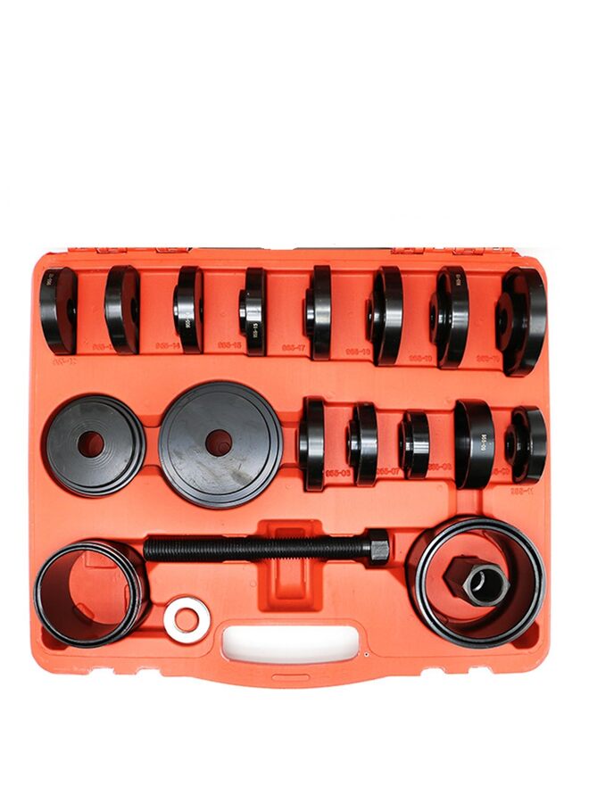Wheel Bearing Press Kit for Front Wheel Drive Bearing Removal  Installation, 23pc Wheel Bearing Puller Tool Set with Sliding Screws Universal Bushings Sleeves Storage Case - Image 2